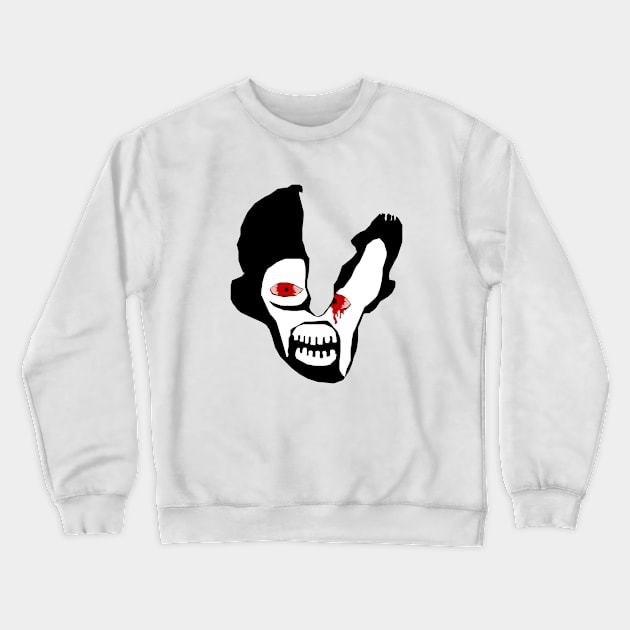 Zombie Head Crewneck Sweatshirt by Bongonation